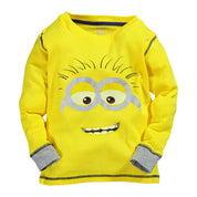 Boy's Yellow Minions Print T-Shirt & Pants Set
