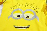 Boy's Yellow Minions Print T-Shirt & Pants Set