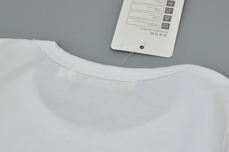 Boy's White Teddy Print T-Shirt & Pants Set