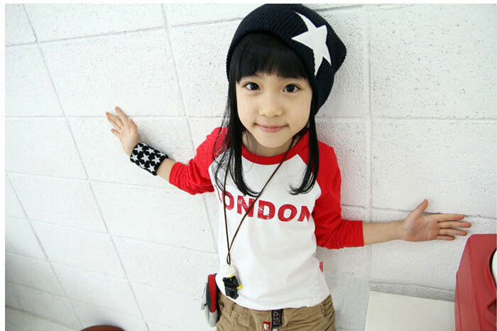 Boy's Red & White Print Full-Sleeve T-Shirt & Pants Set