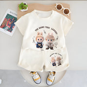 Girl's Cream Bunny Print Cord-Set