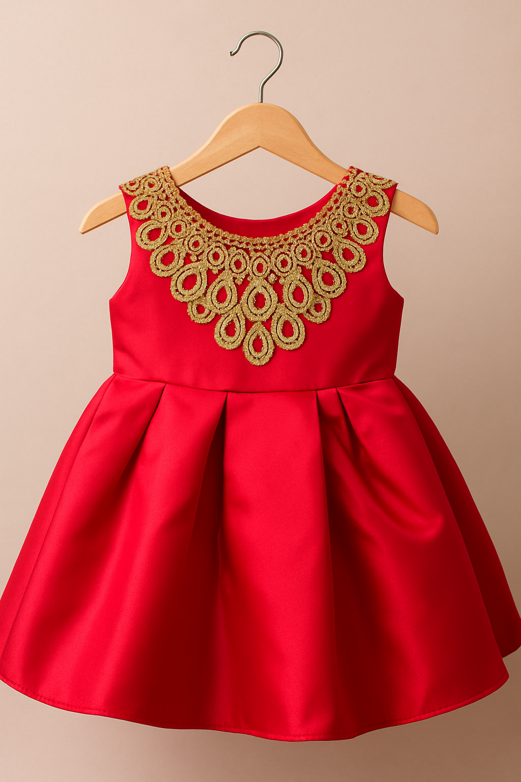 Girl's Royal Red Princess Dress