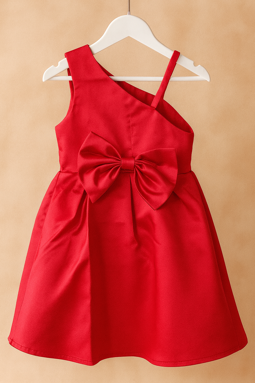 Girl's One-Side Grace Ruby Party Dress