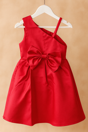Girl's One-Side Grace Ruby Party Dress