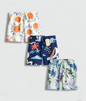 Googo Gaaga Boy's Cotton Printed shorts