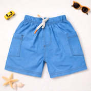 Googo Gaaga Boy's Cotton Shorts - Blue