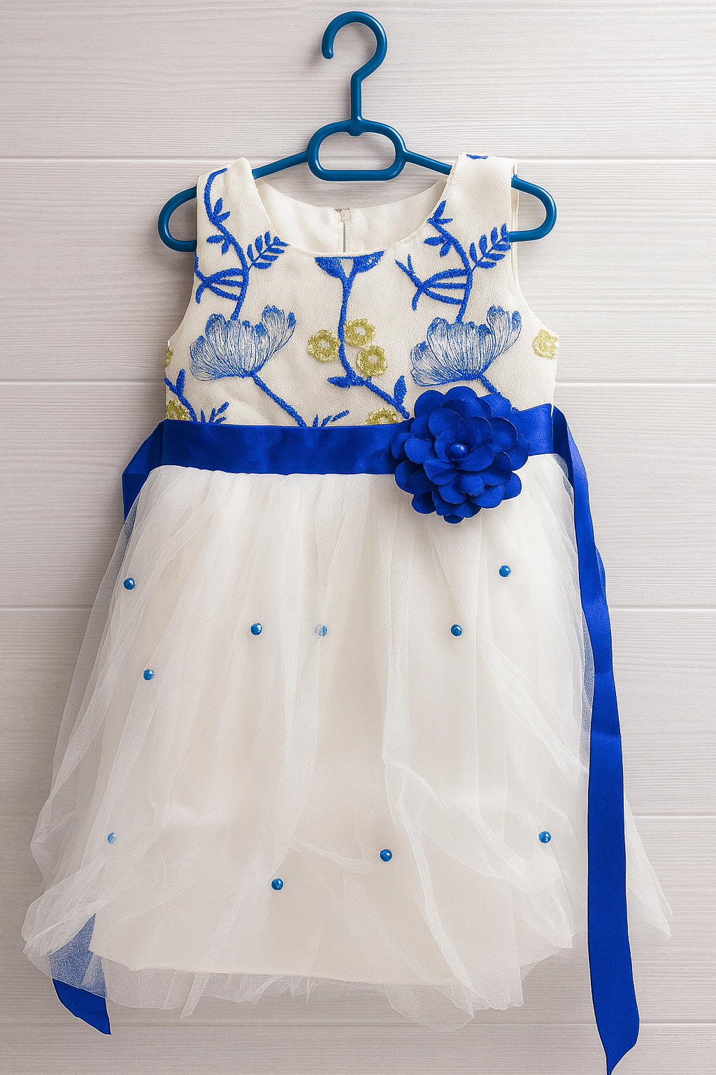 Girl's Blue Blossom Fairy Dress