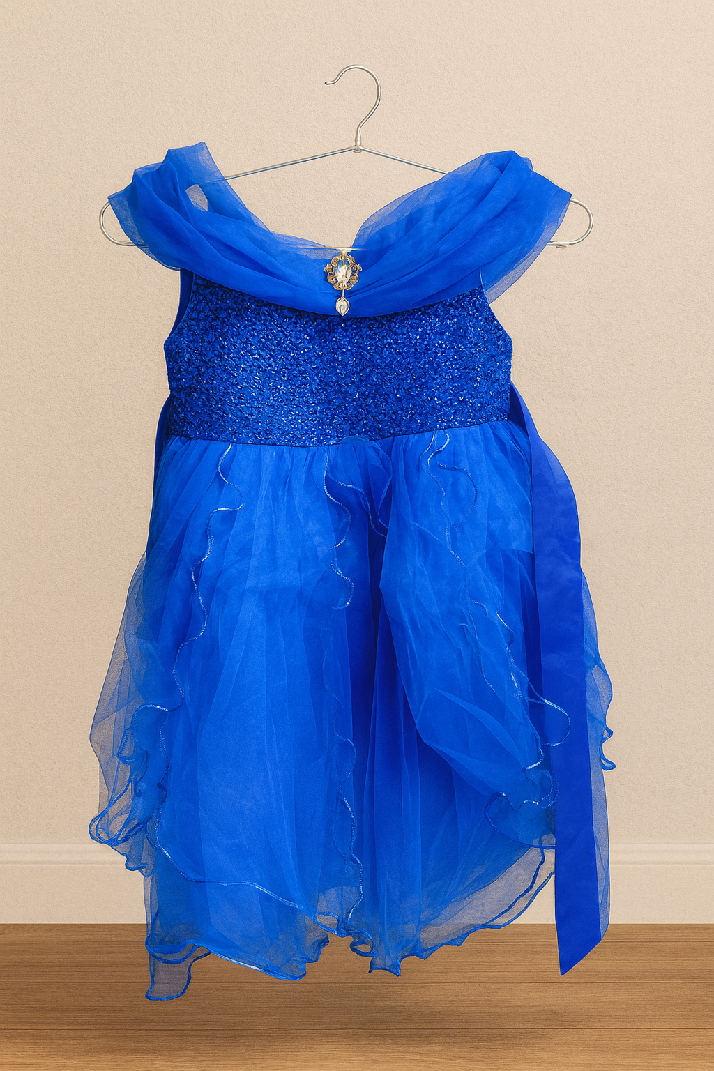 Girl's Royal Sapphire Princess Dress