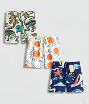 Googo Gaaga Boy's Cotton Printed shorts