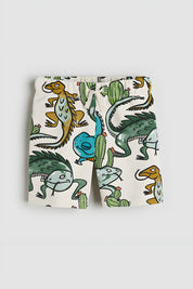 Googo Gaaga Boy's Cotton Chameleon Printed Shorts