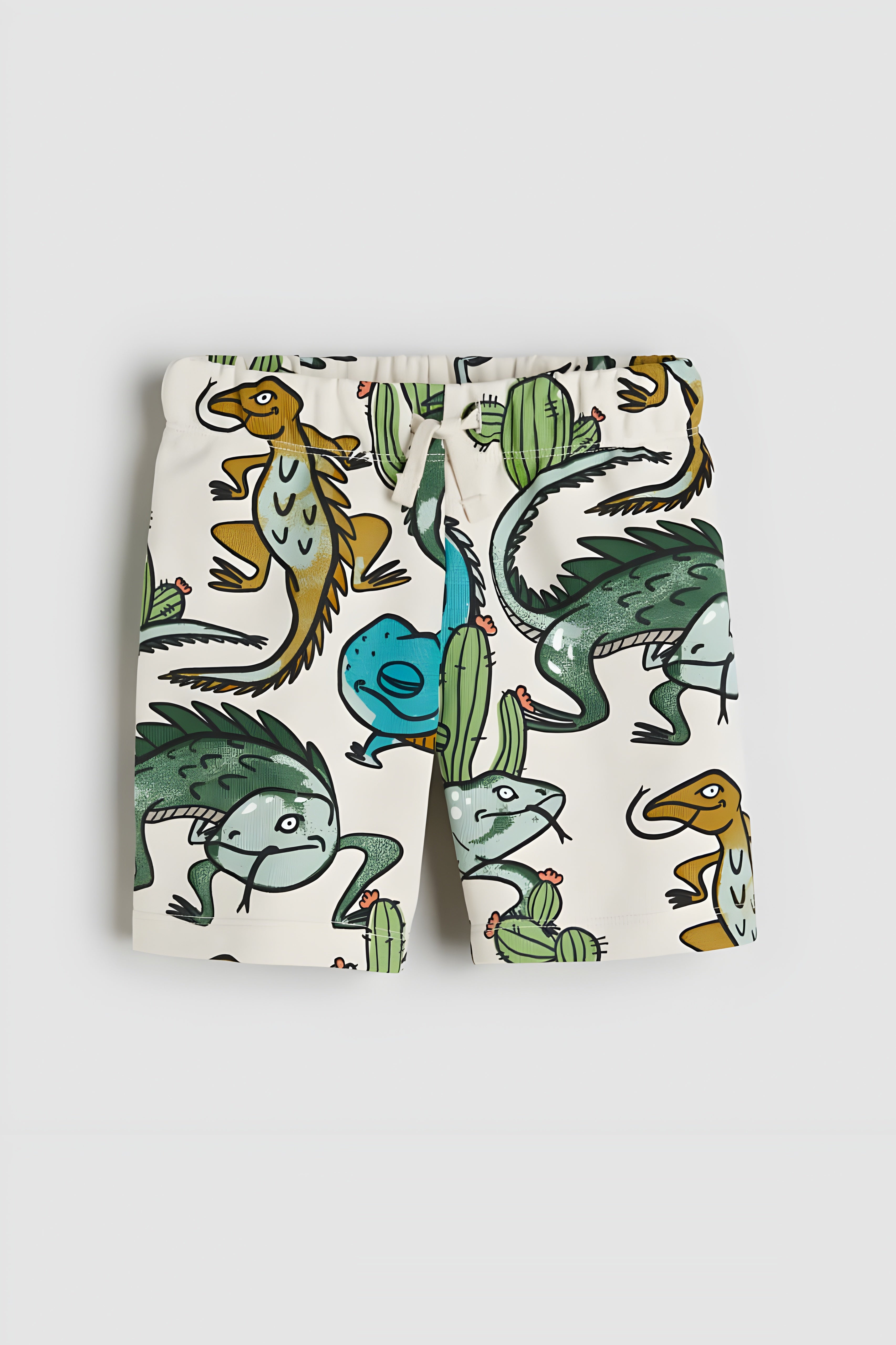 Googo Gaaga Boy's Cotton Chameleon Printed Shorts