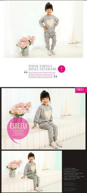Boy's Grey Sweatshirt & Sweatpants Set