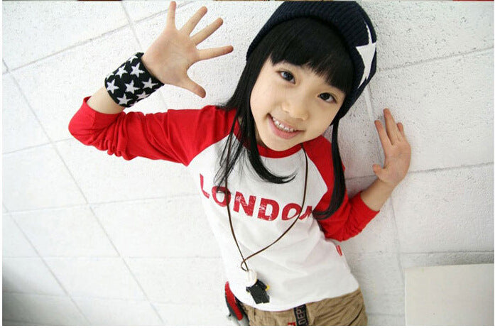 Boy's Red & White Print Full-Sleeve T-Shirt & Pants Set
