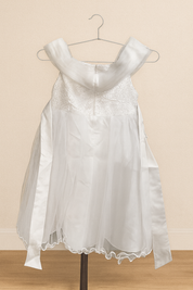 Girl's White Crystal Elegance Dress
