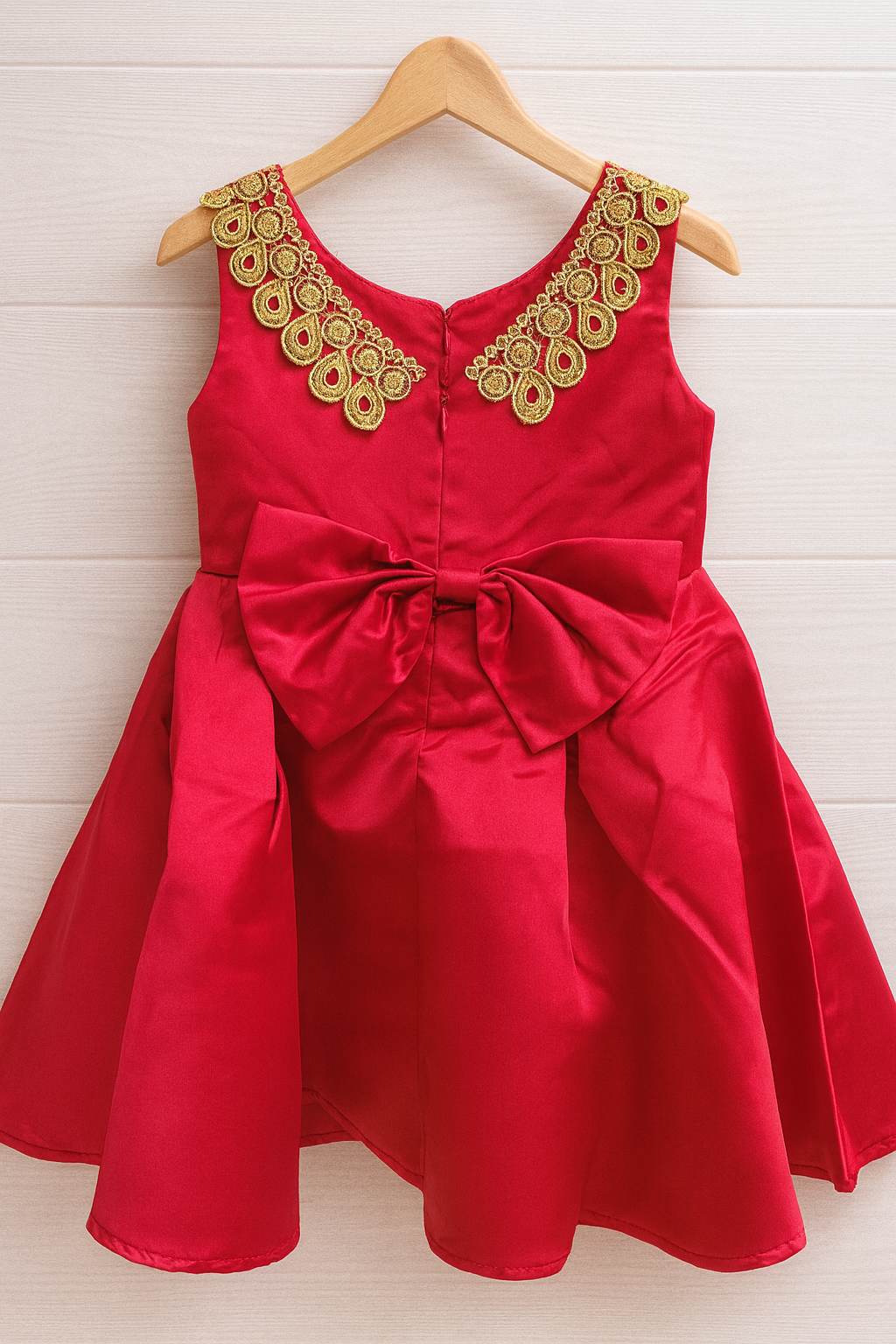 Girl's Royal Red Princess Dress