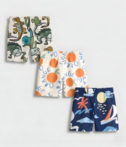 Googo Gaaga Boy's Cotton Printed shorts