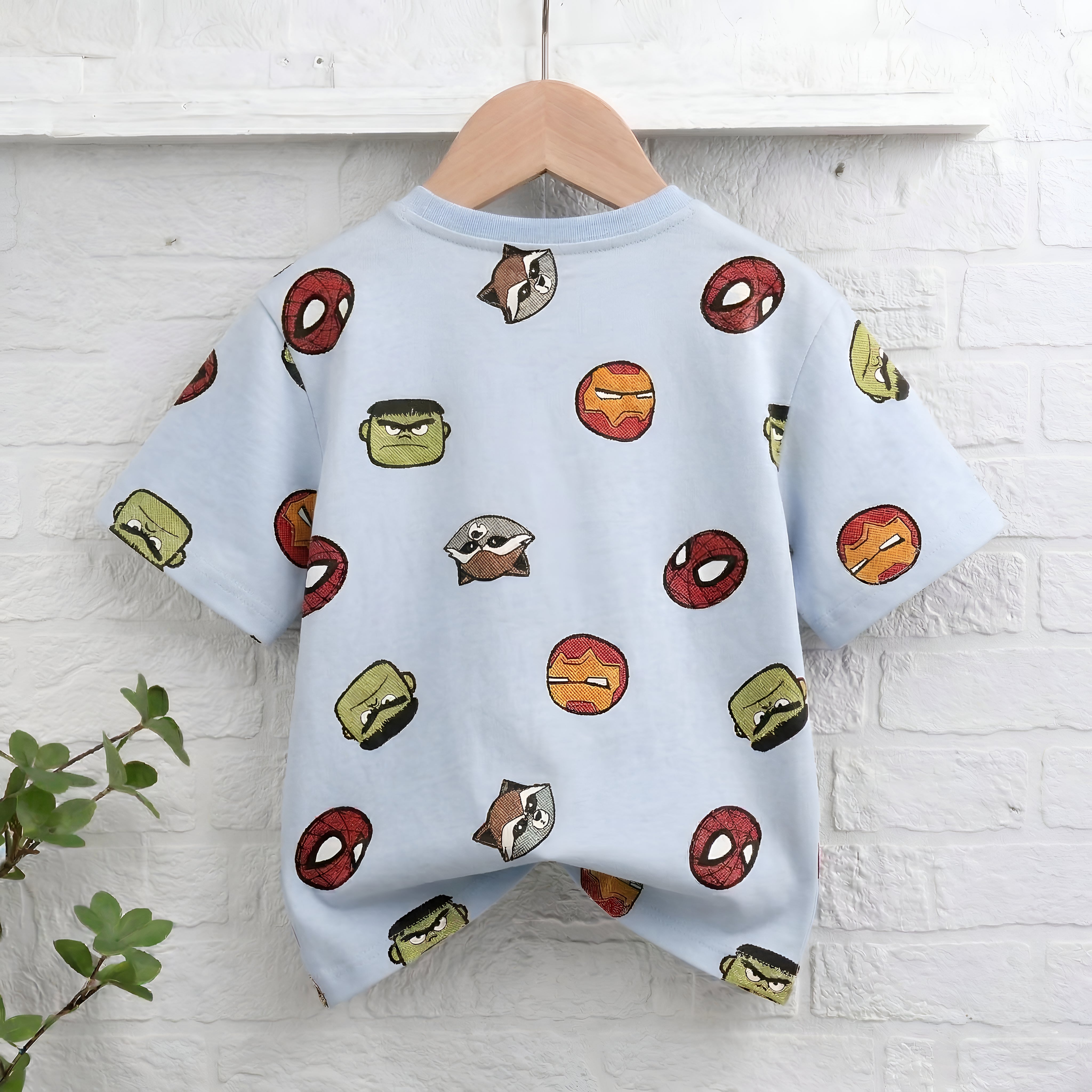 Boy's Avenger Print Half-Sleeve T-Shirt