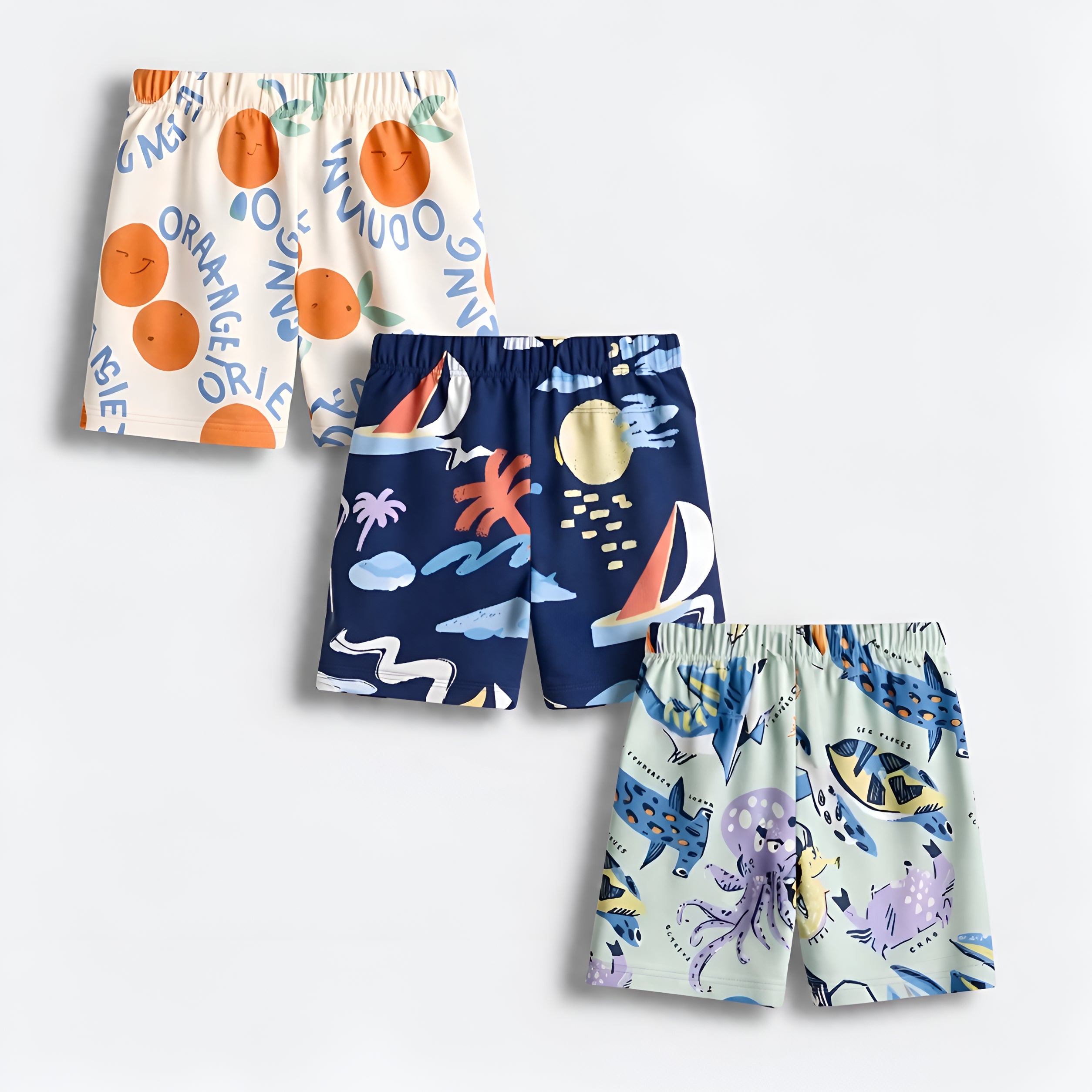 Googo Gaaga Boy's Cotton Printed shorts