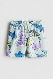 Googo Gaaga Boy's Cotton Octopus Printed Shorts