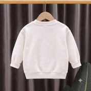 Googo Gaaga Kids White Monster 3D Appliqué Sweatshirt