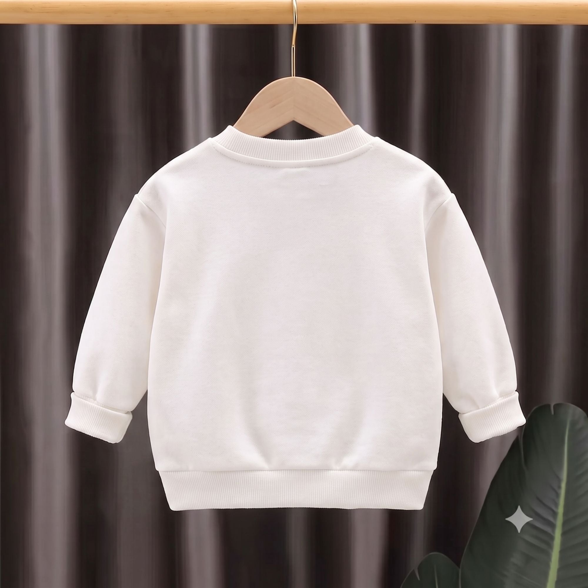 Googo Gaaga Kids White Monster 3D Appliqué Sweatshirt