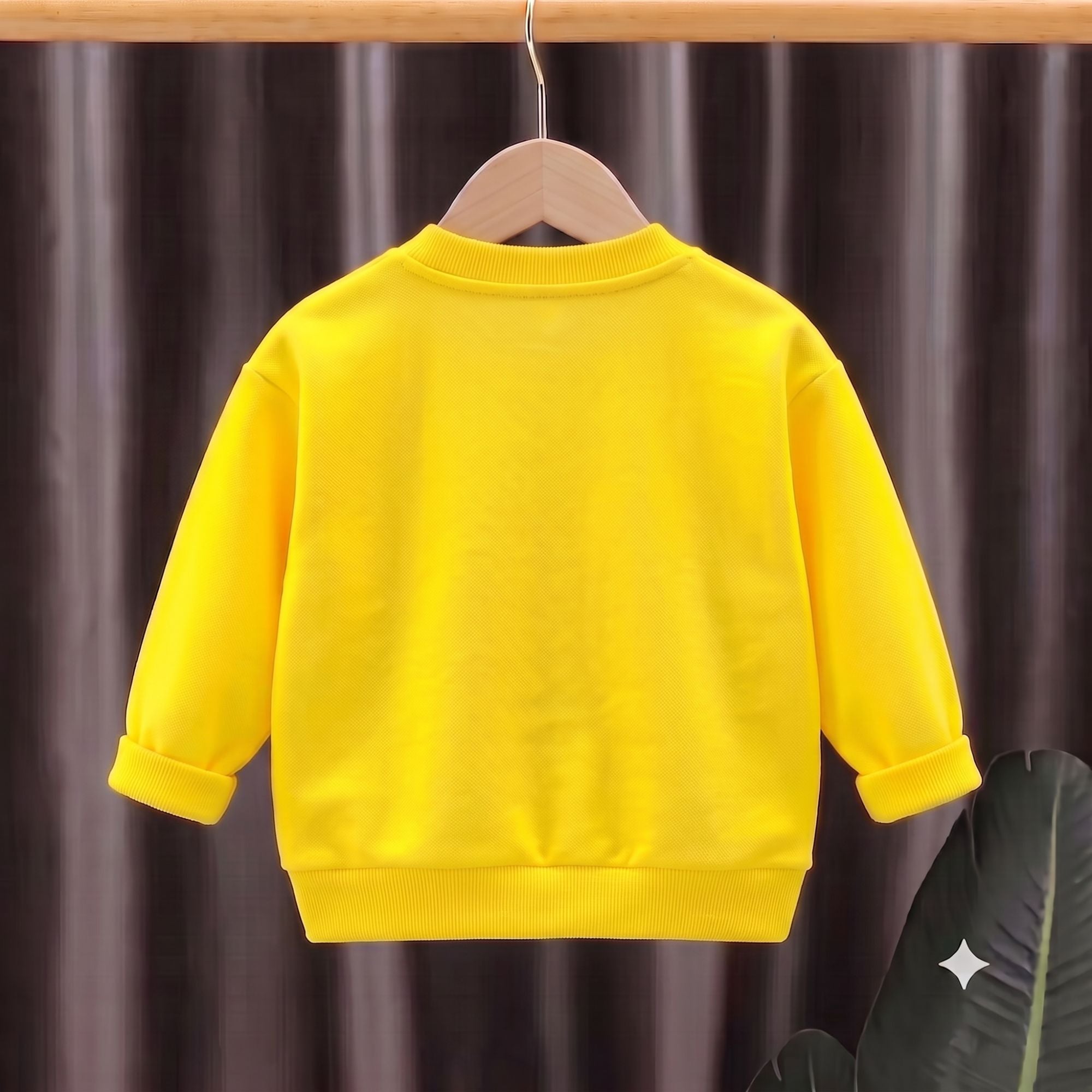 Googo Gaaga Kids Yellow Monster 3D Appliqué Sweatshirt