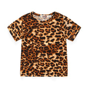 Girl's Animal Print Top & Pants Set