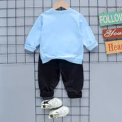 Boy's Dino Print T-Shirt & Shorts Set