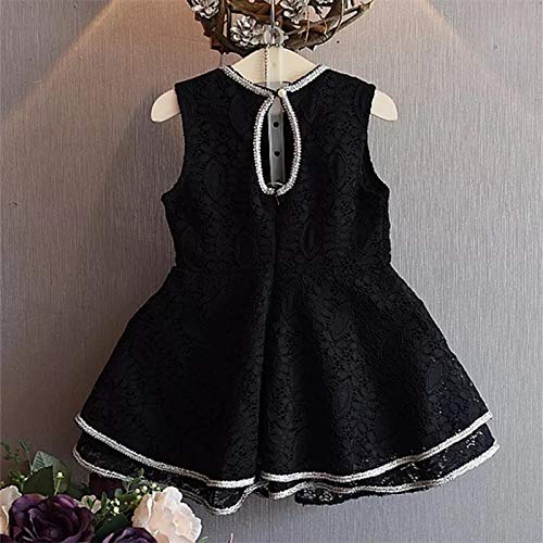 Girl's Knee length Dress In Black