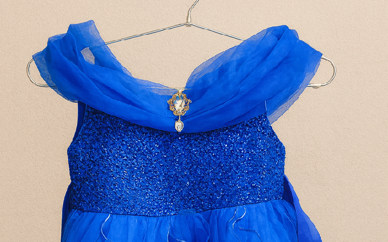Girl's Royal Sapphire Princess Dress