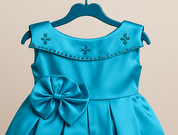 Girl's Royal Turquoise Blue Dress