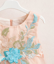 Girl's Peach Blossom Princess Dress