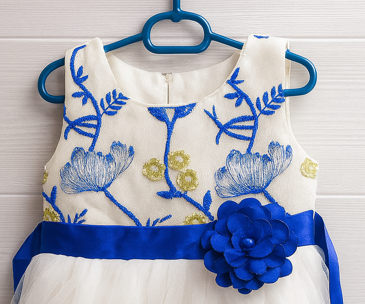 Girl's Blue Blossom Fairy Dress