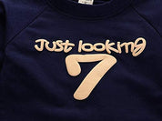 Boys Cotton Light Winter Text Printed Sweatshirt & Joggers Set