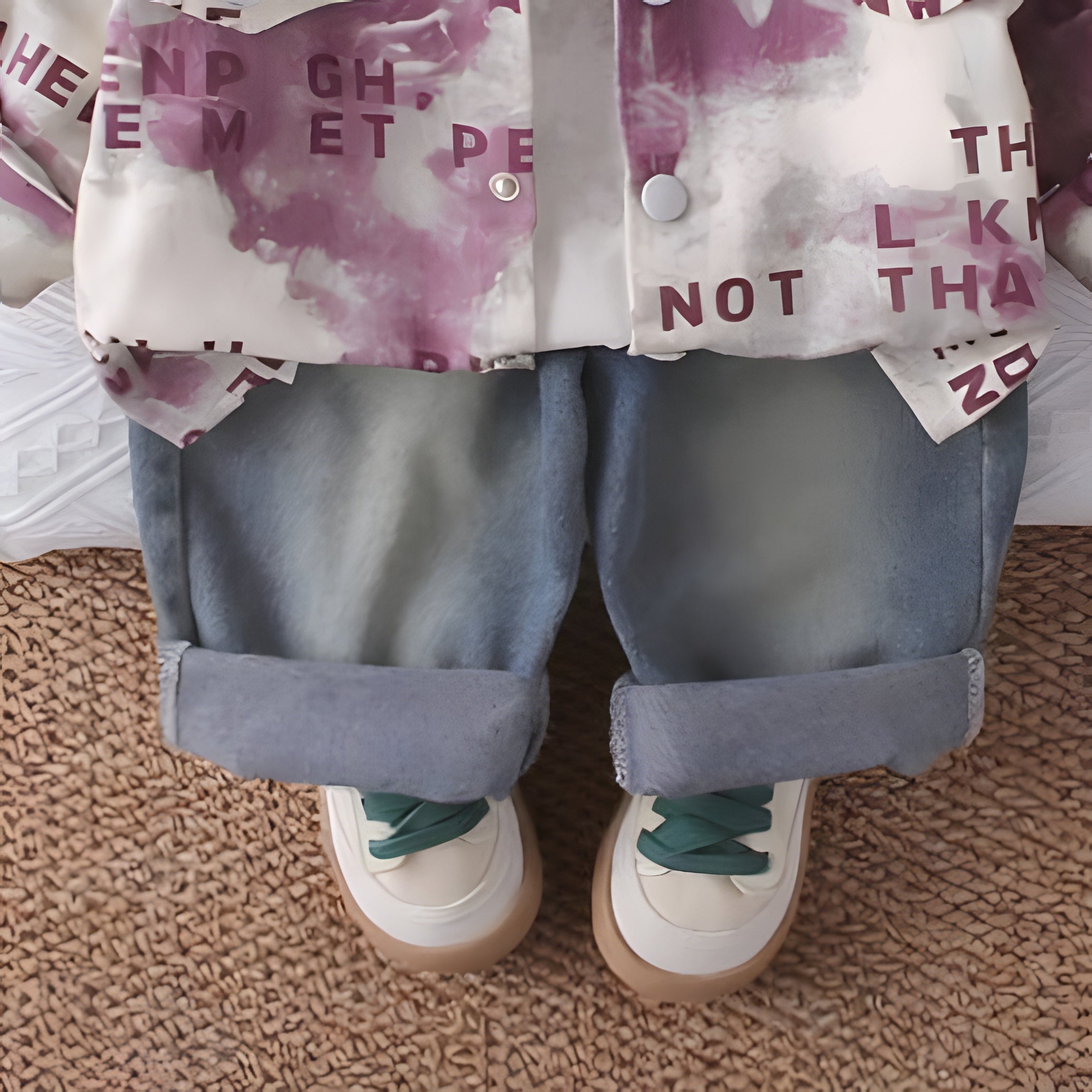Boy's Cotton MIni Text Printed Shirt With Pant Set - Pink