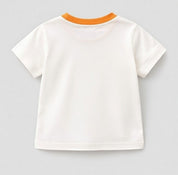 Boy's 2-Pack Rainbow &  Monster Print T-Shirts - Red & White