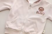 Boy's Cream Hoodie Sweatshirt & Pants Set