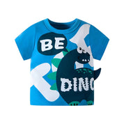 Boy's 2-Pack Yellow & Blue Printed T-Shirt