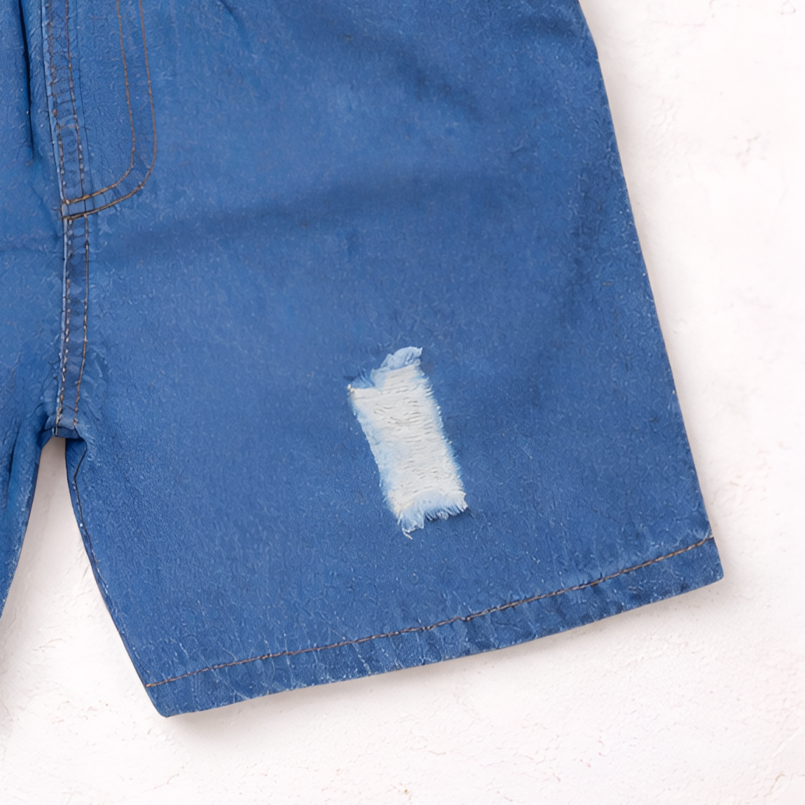 Googo Gaaga Boy's Cotton Denim Rough Shorts