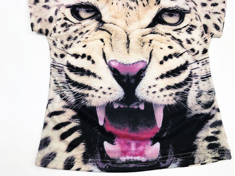 Girl's Animal Print Top & Capri Set
