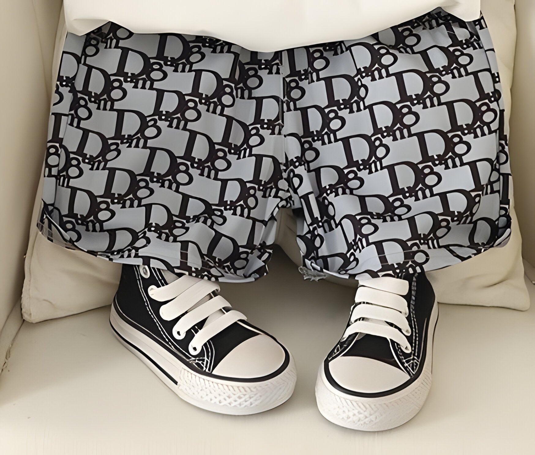 Boy's Cotton Print T-Shirt & Shorts Set