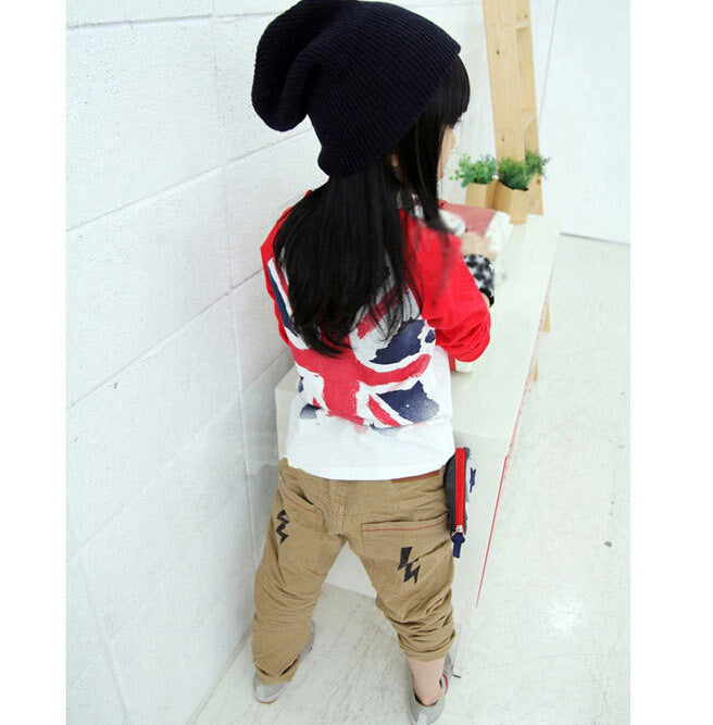 Boy's Red & White Print Full-Sleeve T-Shirt & Pants Set