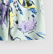Googo Gaaga Boy's Cotton Octopus Printed Shorts