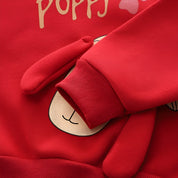 Boy's Red Puppy Print Sweatshirt & Joggers Set