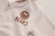 Boy's Cream Hoodie Sweatshirt & Pants Set