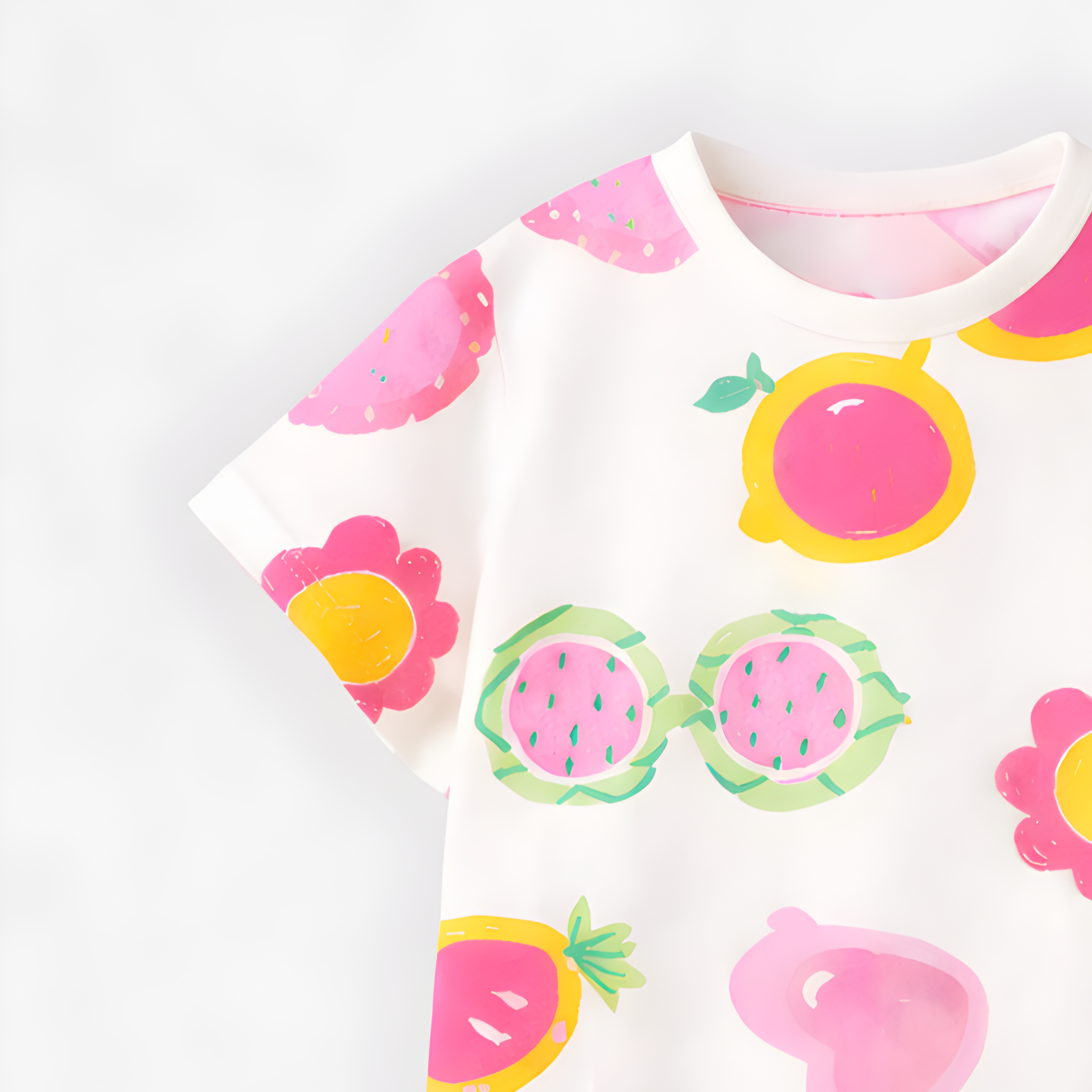 Googo Gaaga GIrls Googles Printed T-shirt - Pink