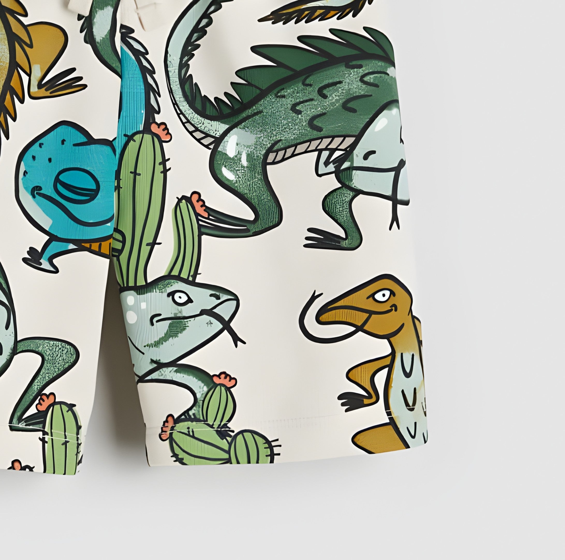 Googo Gaaga Boy's Cotton Chameleon Printed Shorts