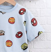 Boy's Avenger Print Half-Sleeve T-Shirt