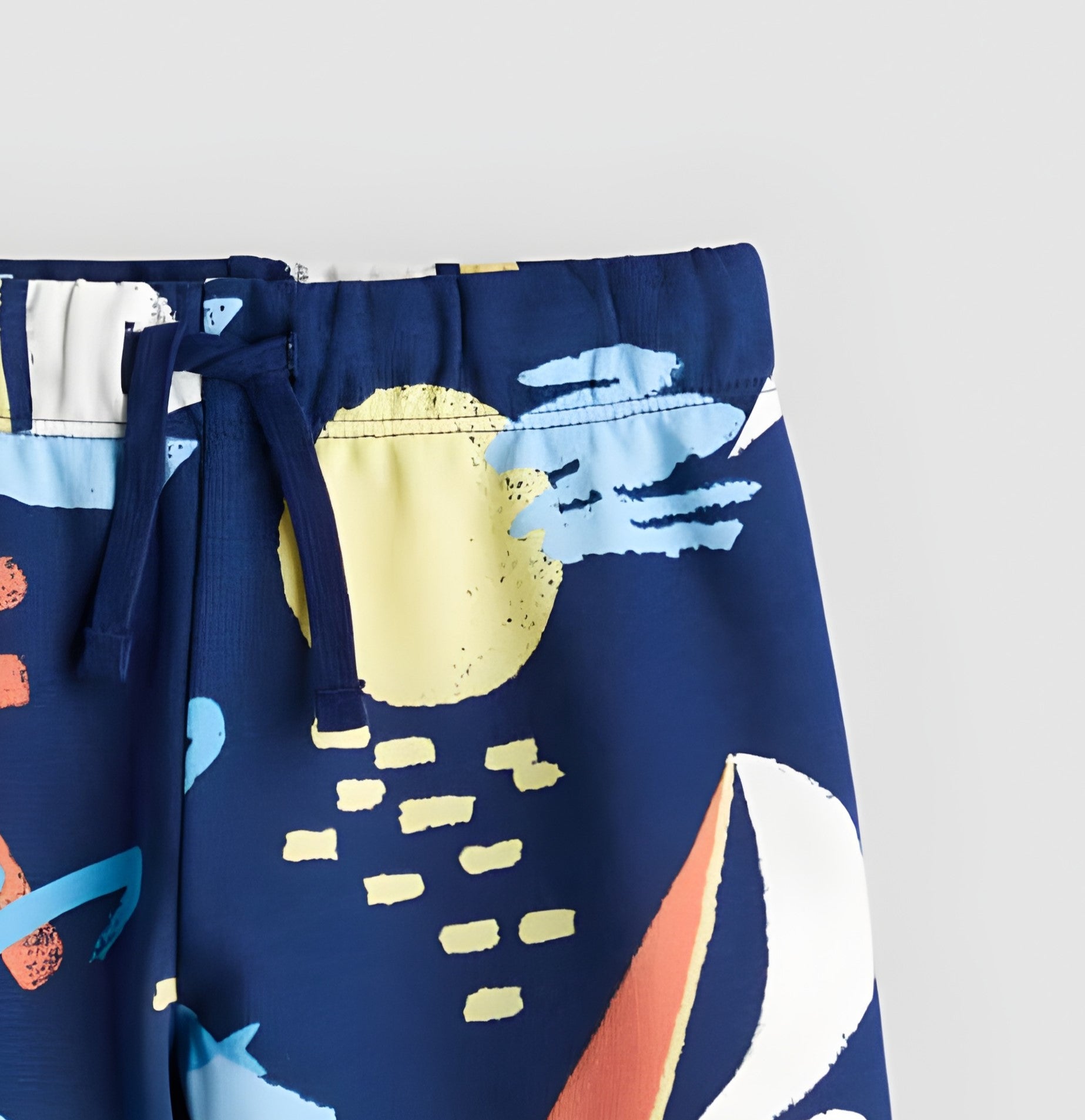 Boy's Cotton Beach Printed Shorts - Blue