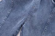 Googo Gaaga Boys Striped Full Sleeve Shirt with Blue Denim Jeans – Blue